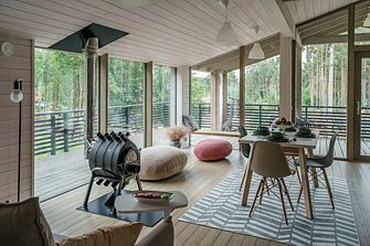 Частный дом Пространства три тома у Финского залива