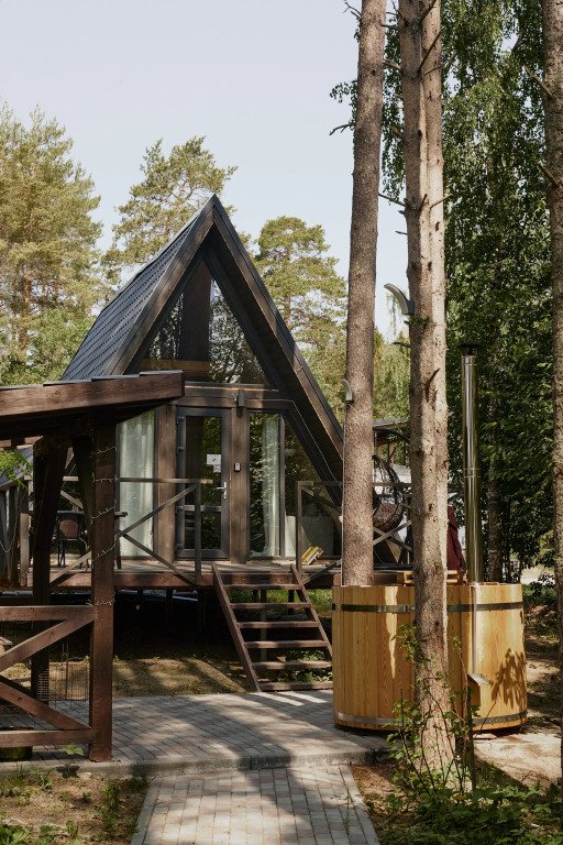 Шале A-Frame, деревня Ууксу, Республика Карелия