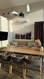 Частный дом с бассейном и баней