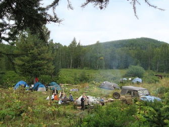 Поход с палатками