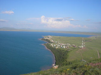 Вид на побережье и домики