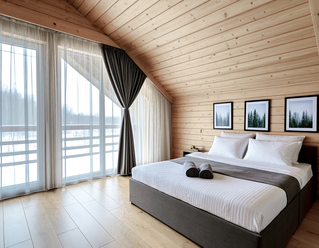 Двухэтажный дом с 3-мя спальнями, террасой и панорамными окнами, Республика Карелия: фото 4