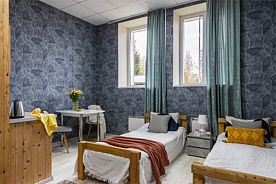 Двухместные Апартаменты с кухней, База отдыха Усадьба Лебяжье, деревня Черная Лахта