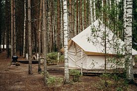 Двухместный шатёр Белл Тент, Глэмпинг Берег Грифона, Сокольский район
