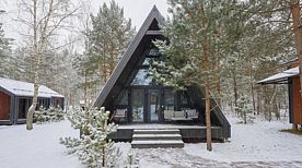 A-Frame №15 с камином, кондиционером и террасой, База отдыха Les Holidays, Киржачский район