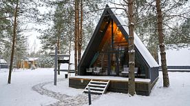 A-Frame №17 с террасой и кондиционером, База отдыха Les Holidays, Киржачский район