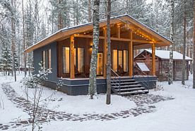 BarnHouse №12 без купели, с террасой, База отдыха Les Holidays, Киржачский район