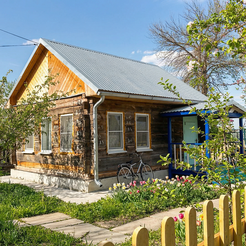 Частные домики в лотосах, Астраханская область, село Раздор 