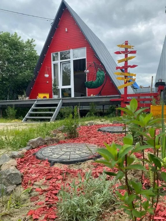 Частный Дом Red House в Стиле Афрейм с Баней и Чаном, Тюменская область: фото 2