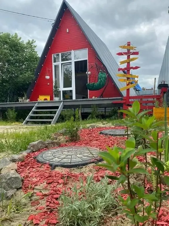 Частный Дом Red House в Стиле Афрейм с Баней и Чаном, Тюменская область: фото 2