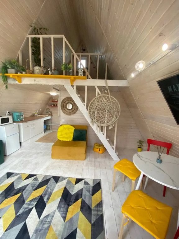 Частный Дом Red House в Стиле Афрейм с Баней и Чаном, Тюменская область: фото 4