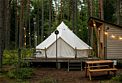 Шатер Улучшенный, Глэмпинг Майтри кэмп на Финском заливе, Лужки