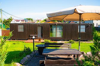 Современный домик с баней