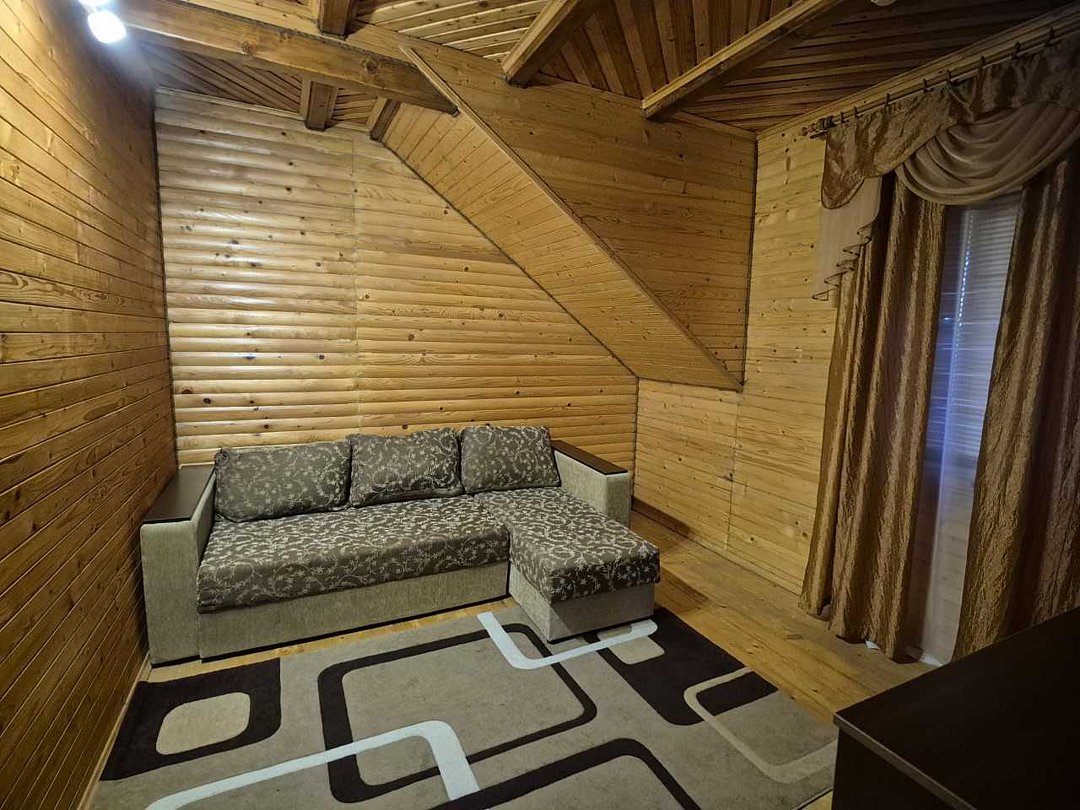 Номер 2-местный 3-комнатный (деревянный коттедж, 1 этаж)