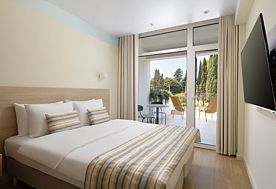 1-мест. (разм. в 2-мест.) станд. с террасой (вид на парк), Отель Portoritsa, Гечрипш