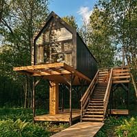 Дом 2-местный на дереве Прогулка по Нью-Йорку, Глэмпинг Vazuza Love, деревня Лебедки