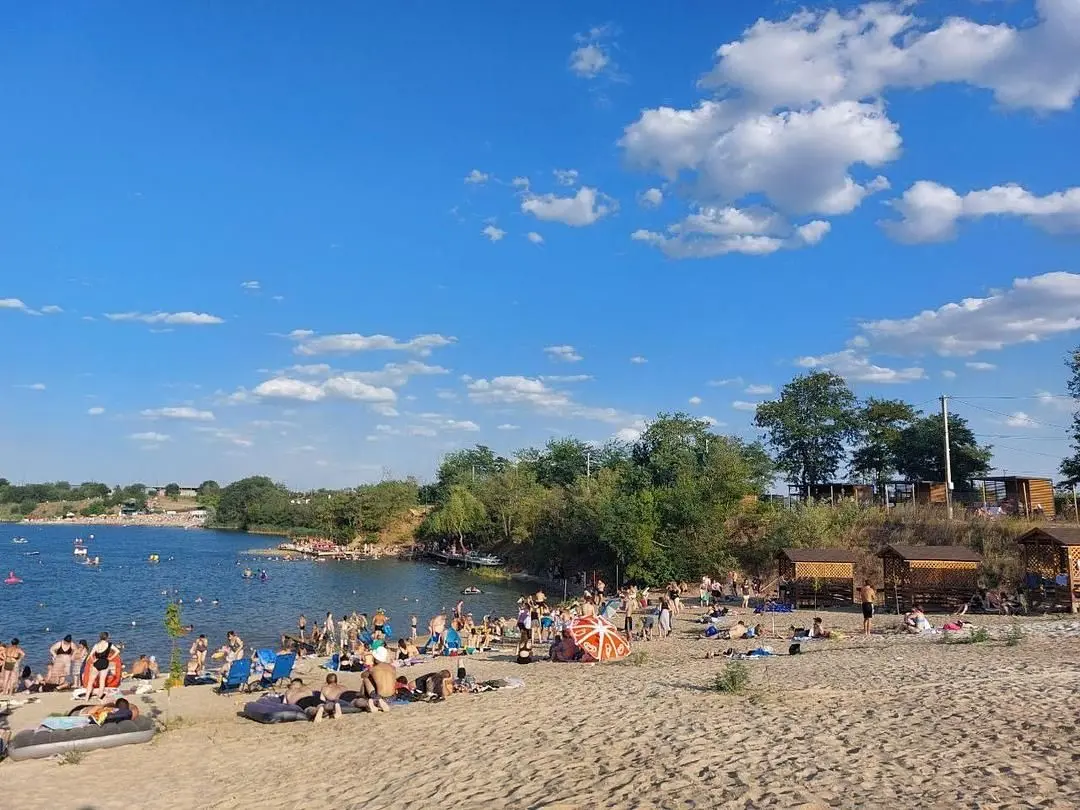 Пляж — Турбаза «Желтый пляж», Самарское