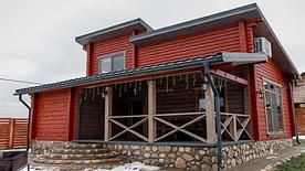 6-ти местный 3-х комн. премиум деревянный дом с камином (Маяк), Загородный комплекс Здоровей, Нарочь
