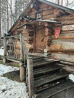 Изба в русском стиле с красивым видом из окна, Загородный клуб Пески, Екатеринбург
