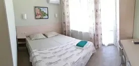 Двухместный полулюкс с балконом (двуспальная кровать), Гостевой дом Элина, Лазаревское