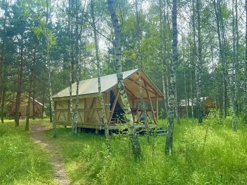 Глэмпинг Лесосад Евгения Юма, Калужская область, Малиновское 