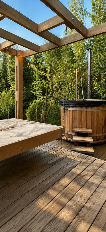 Баня в Венском Лесу — Глэмпинг «Domingo Dacha A-Frame», Серпухов