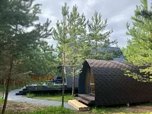 Баня Викинг для гостей коттеджа A-frame White — Коттеджный комплекс «Ёlki», Слободской район