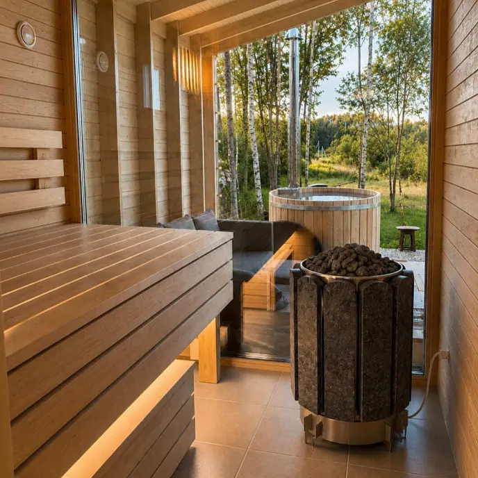 Баня / сауна в доме — Глэмпинг «Domingo Dacha A-Frame», Серпухов