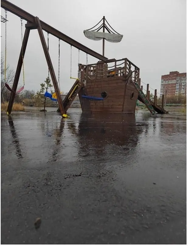 Детская площадка — Дома в аренду «Дом Фламинго», Хабаровск