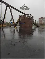 Детская площадка — Дома в аренду «Дом Фламинго», Хабаровск