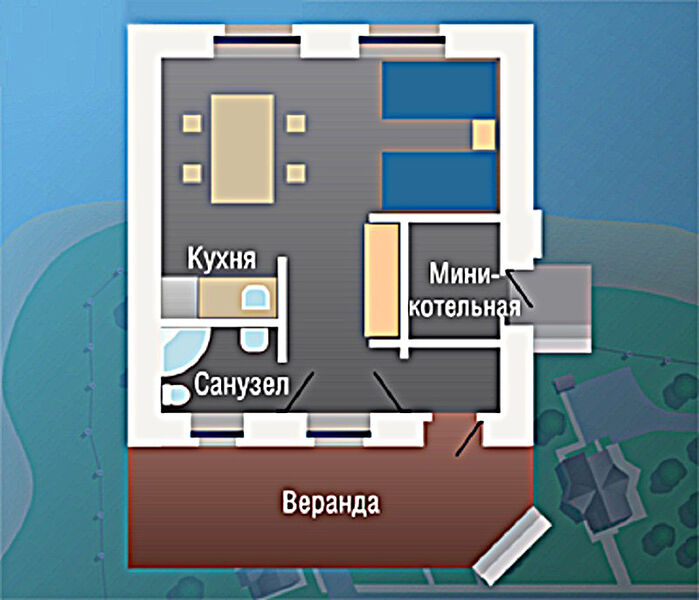 План коттеджа