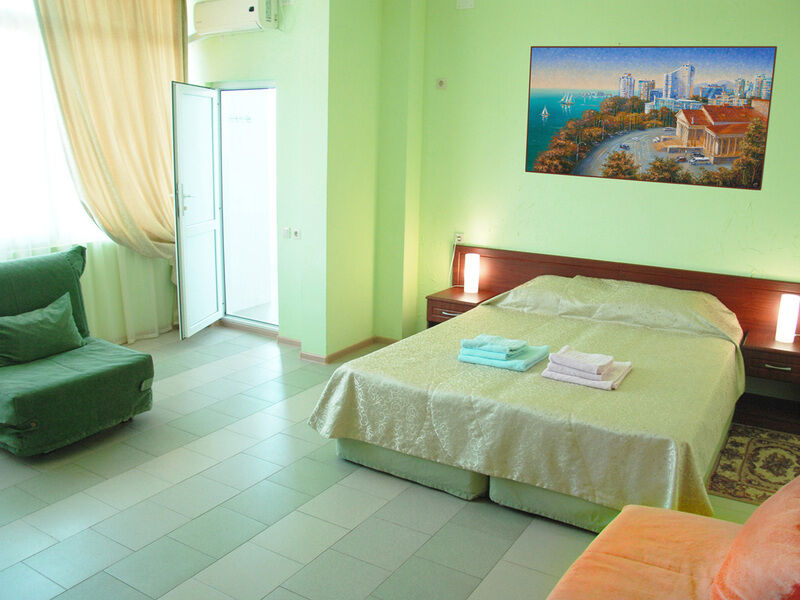 Студия 2-местный 1-комнатный