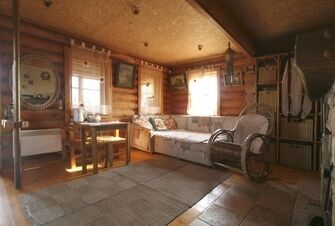 Гостиная с креслом-качалкой