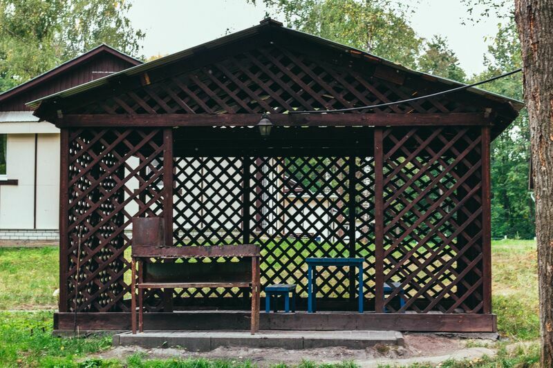 Беседка с мангалом