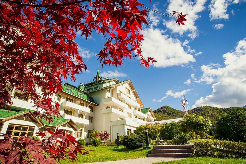 Отель Гранд отель Поляна , Краснодарский край, Сочи село Монастырь Красная поляна Эстосадок Роза Хутор Медовеевка