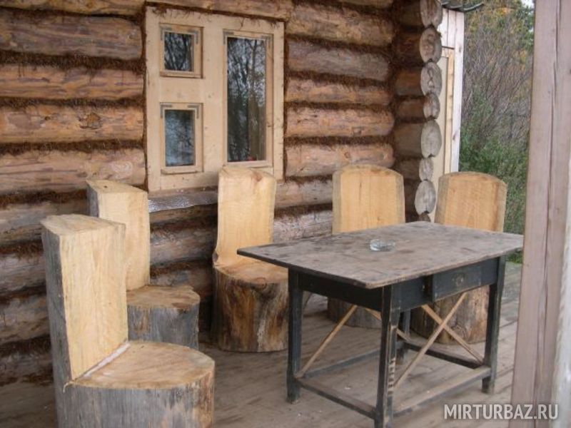 Веранда бани