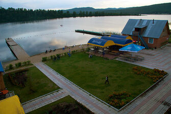 Территория базы отдыха | Озеро Парное, Красноярский край