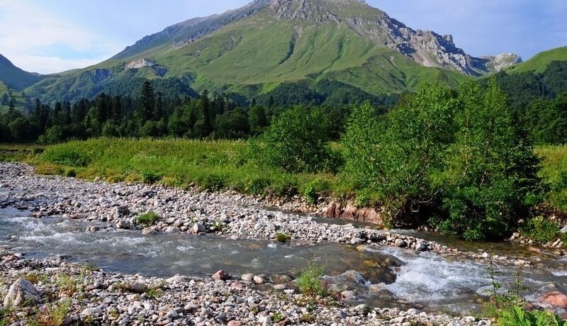 Скала монах Хамышки Адыгея