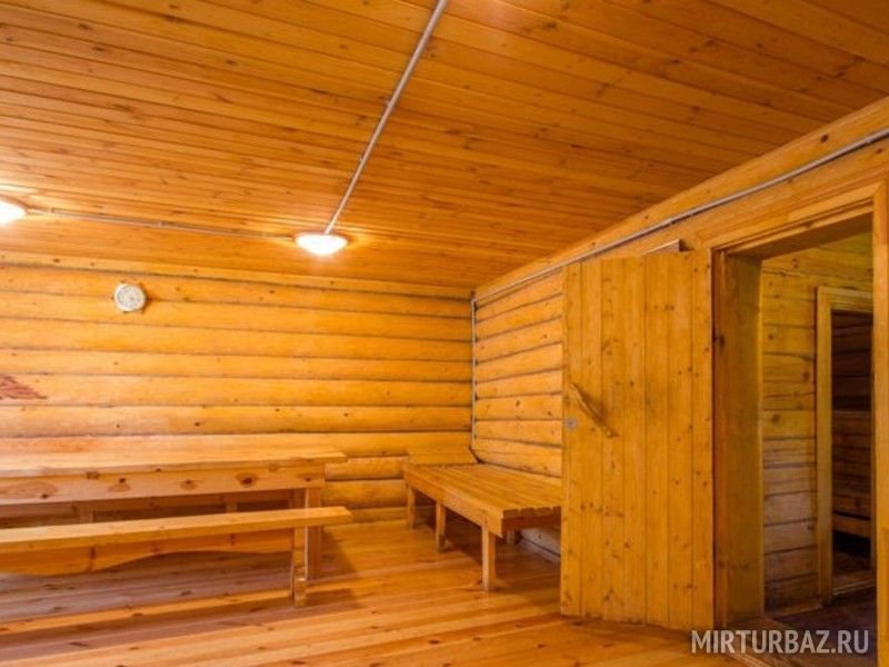 Внутри бани