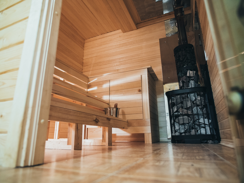 Большая баня на дровах