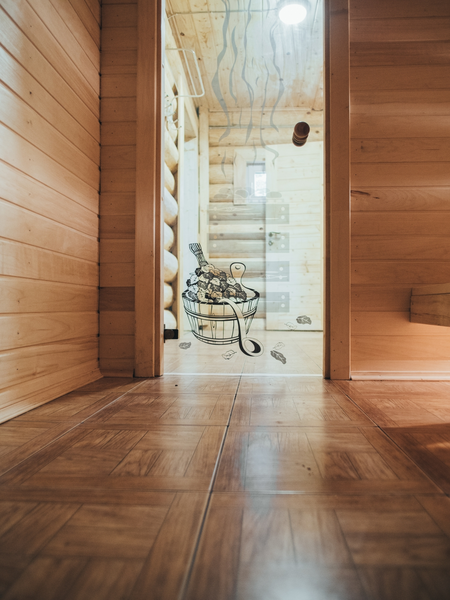 Большая баня на дровах