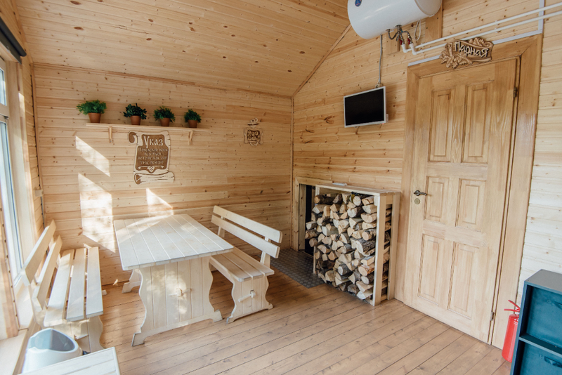 Малая баня на дровах