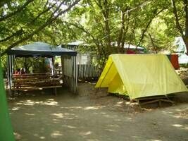 Палатка лагеря + питание, Палаточный городок Меридиан, Семидворье