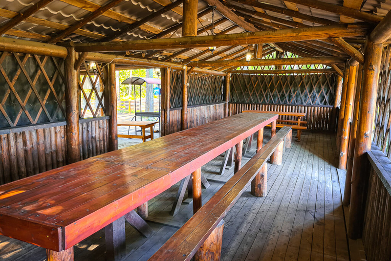 Деревянная корпоративная беседка (№61)